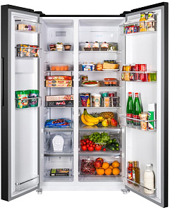 Двухкамерный холодильник с ледогенератором Maunfeld MFF177NFSB