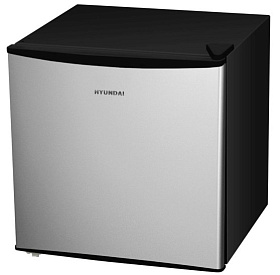Маленький холодильник для офиса без морозильной камера Hyundai CO0502 серебристый фото 2 фото 2