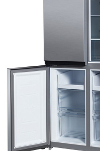Холодильник с большой морозильной камерой Hyundai CM4505FV нерж сталь фото 4 фото 4