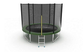 Батут 3,05 м с защитной сеткой EVO FITNESS JUMP External, 10ft (зеленый) фото 2 фото 2