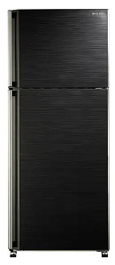 Чёрный двухкамерный холодильник Sharp SJ-58CBK