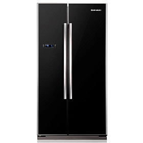 Чёрный холодильник Side-By-Side Shivaki SHRF-620SDG-B