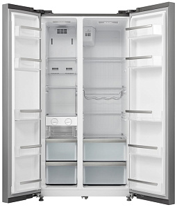 Серебристый двухкамерный холодильник Korting KNFS 91797 X фото 2 фото 2