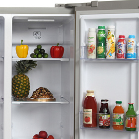 Холодильник с двумя дверями и морозильной камерой Hyundai CS4505F нержавеющая сталь фото 4 фото 4
