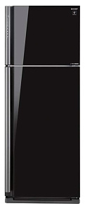 Чёрный холодильник с No Frost Sharp SJXP59PGRD