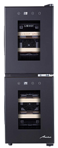 Узкий винный шкаф LIBHOF APD-12 black фото 2 фото 2