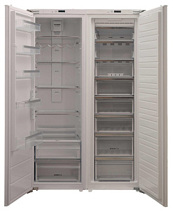Белый холодильник Side by Side Korting KSI 1855 + KSFI 1833 NF