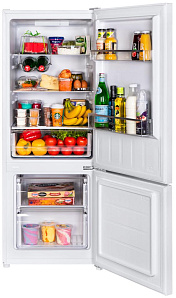 Узкий двухкамерный холодильник Maunfeld MFF144SFW