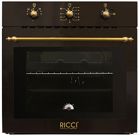 Встраиваемый классический духовой шкаф Ricci RGO 620 BR