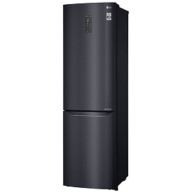 Чёрный холодильник  2 метра LG GA-B499SQMC