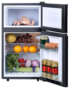 Узкий холодильник 45 см TESLER RCT-100 Wood