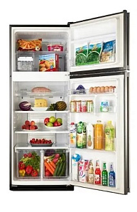 Широкий холодильник с верхней морозильной камерой Sharp SJ-58CST фото 2 фото 2