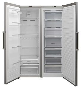 Холодильник  с зоной свежести Korting KNF 1857 X + KNFR 1837 X фото 2 фото 2