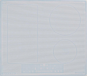 Белая стеклокерамическая варочная панель Zigmund & Shtain CI 34.6 W