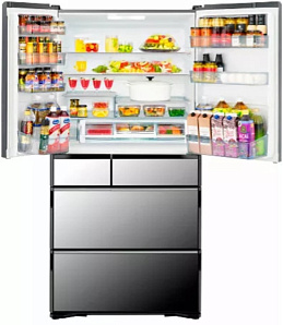 Холодильник  с зоной свежести Hitachi R-X 690 GU X фото 2 фото 2
