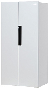 Отдельностоящий двухдверный холодильник Hyundai CS4502F белый