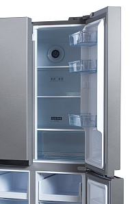 Тихий холодильник с no frost Hyundai CM4505FV нерж сталь фото 3 фото 3