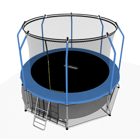 Батут 3,66 м с защитной сеткой i-Jump ELEGANT 12FT BLUE фото 3 фото 3