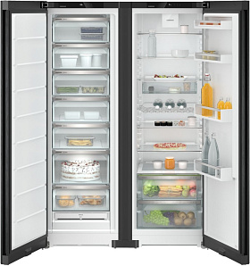 Чёрный холодильник Side-By-Side Liebherr XRFbd 5220 (SFNbde 5227 + SRbde 5220)