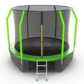 Батут для детей EVO FITNESS JUMP Cosmo 10ft (Green) + нижняя сеть