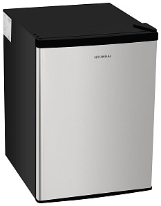 Маленький холодильник для квартиры студии Hyundai CO1002 серебристый фото 2 фото 2