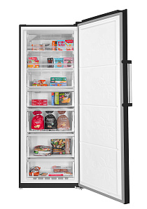 Серебристый холодильник Maunfeld MFFR185SB