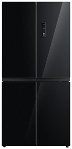 Большой чёрный холодильник Korting KNFM 81787 GN