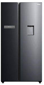 Широкий двухдверный холодильник с морозильной камерой Korting KNFS 95780 W XN
