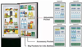 Холодильник  с зоной свежести Hitachi R-B 502 PU6 GGR фото 4 фото 4