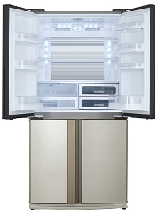 Холодильник кремового цвета Sharp SJEX93PBE фото 2 фото 2