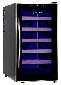Узкий винный шкаф Meyvel MV18-BF1 (easy)