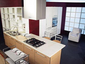 Маленькая кухонная вытяжка Falmec White MIRA isola 40 bianco (800) фото 4 фото 4