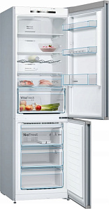 Серебристый холодильник Ноу Фрост Bosch KGN36VLED фото 2 фото 2