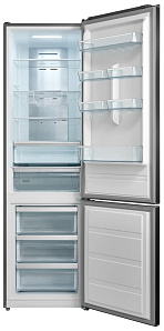 Холодильник с морозильной камерой Korting KNFC 62017 X фото 2 фото 2