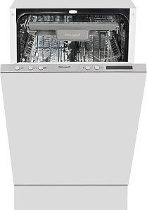 Серебристая узкая посудомоечная машина Weissgauff BDW 4140 D