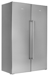 Серебристый холодильник Vestfrost VF 395-1SBS