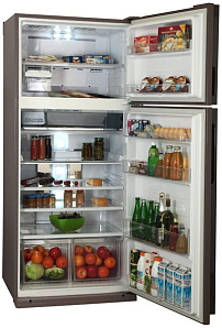 Серебристый холодильник Sharp SJXP59PGSL фото 2 фото 2