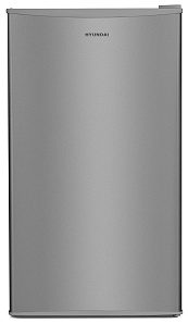 Маленький серебристый холодильник Hyundai CO1003 серебристый