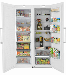 Двухкамерный холодильник ноу фрост Scandilux SBS 711 Y02 W фото 4 фото 4