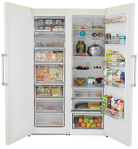 Двухкамерный двухкомпрессорный холодильник с No Frost Scandilux SBS 711 EZ 12 B фото 2 фото 2
