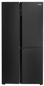 Многокамерный холодильник Хендай Hyundai CS5073FV черная сталь