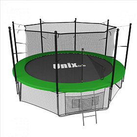 Батут для детей Unix line inside (green), 14 ft