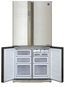 Холодильник цвета слоновая кость Sharp SJEX93PBE фото 3 фото 3