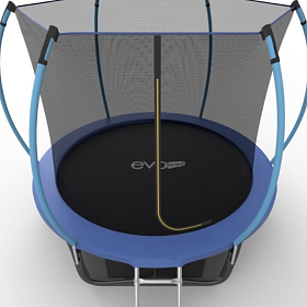Батут 2,44 м с защитной сеткой EVO FITNESS JUMP Internal + Lower net, 8ft (синий) + нижняя сеть фото 4 фото 4