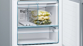 Серебристый холодильник Ноу Фрост Bosch KGN56VI20R фото 4 фото 4