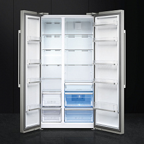 Серый холодильник Smeg SBS63XE фото 2 фото 2