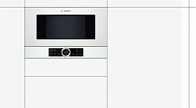 Микроволновая печь мощностью 900 вт Bosch BFL 634GW1 фото 2 фото 2