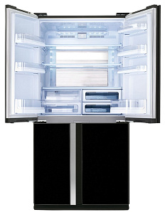 Чёрный холодильник с No Frost Sharp SJGX98PBK фото 3 фото 3