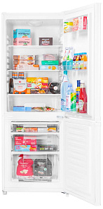 Низкий холодильник с морозильной камерой Maunfeld MFF150W