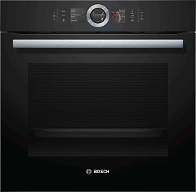 Встраиваемый черный электрический духовой шкаф Bosch HSG636BB1